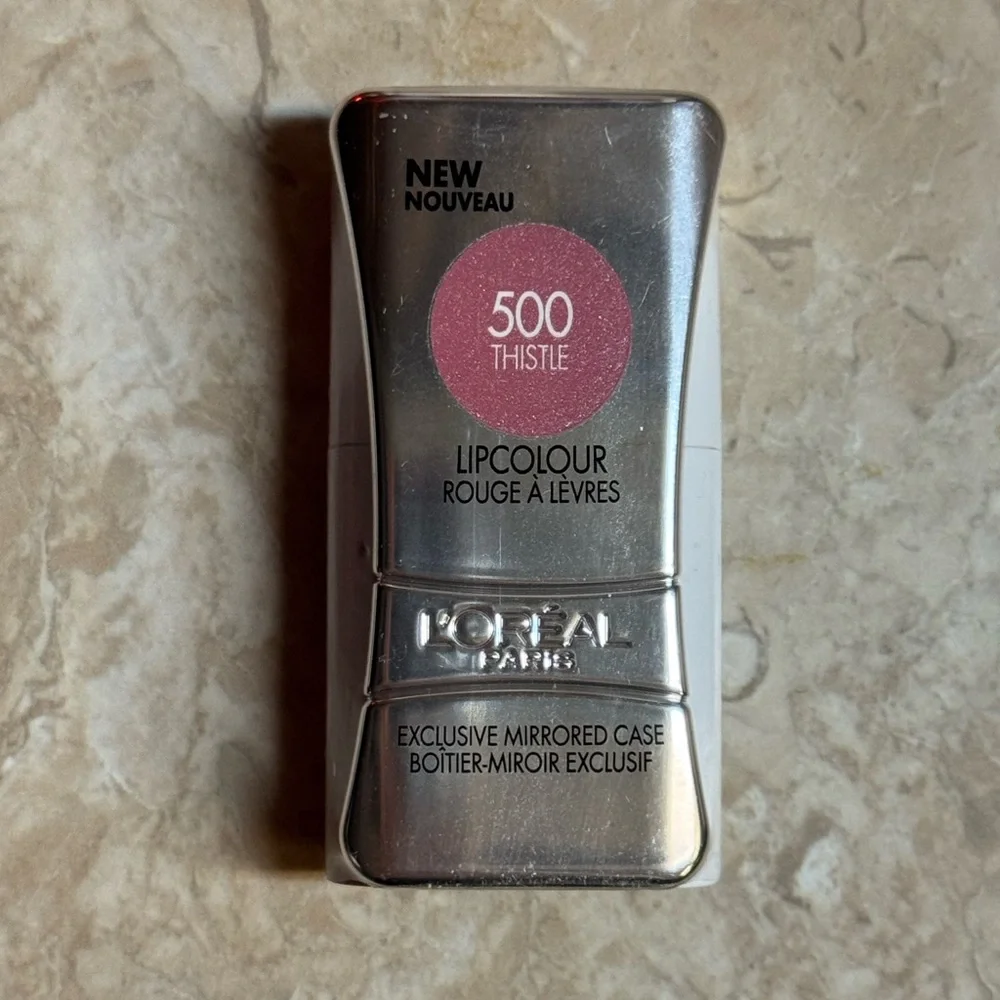 L’Oréal Never Fail Lip Colour Lipstick 500 Thistle Pink Peach New Sealed